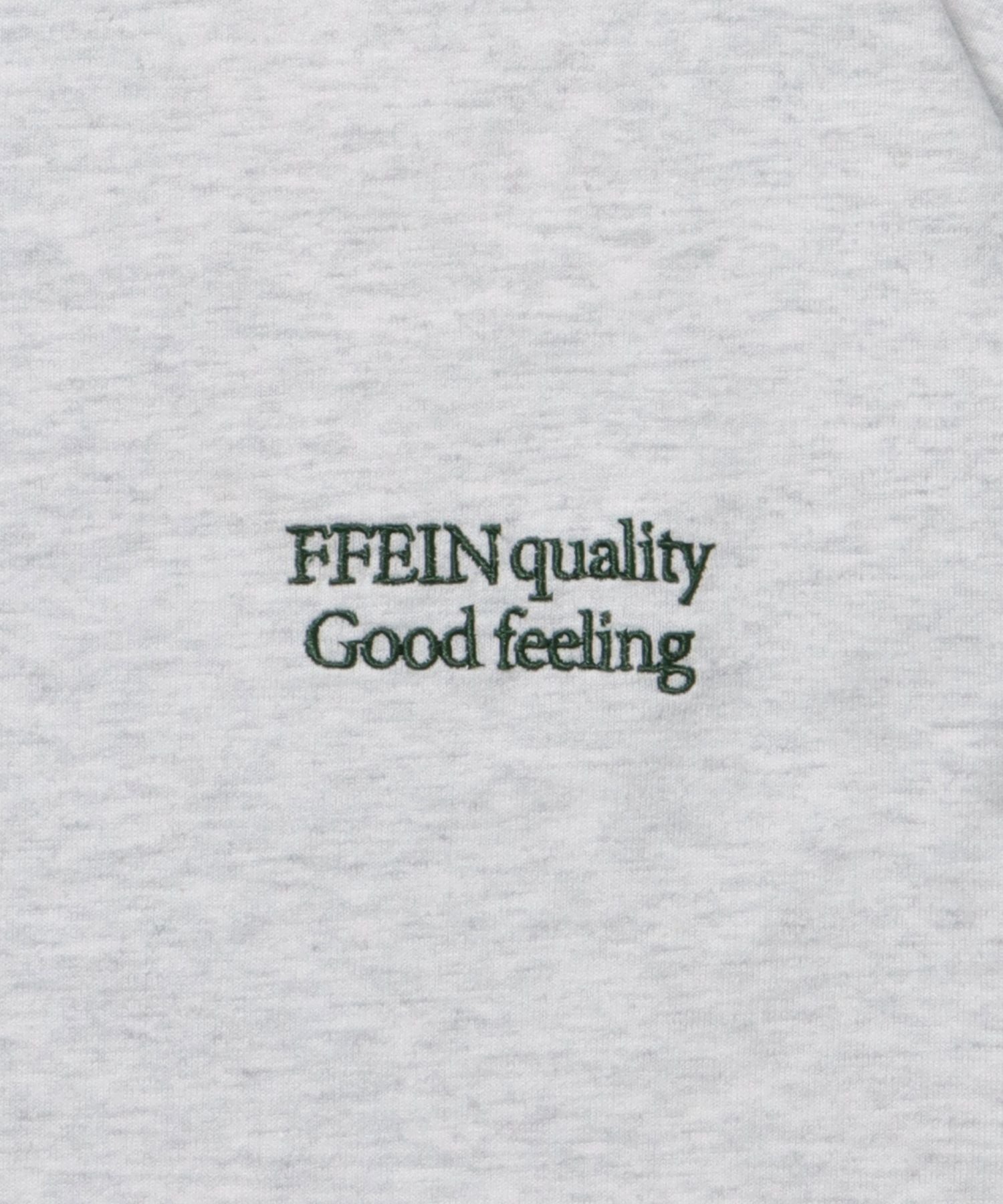 ワンポイントロゴ刺繍ロンT / ロンT 刺繍 ロゴ クルーネック ワンポイント 長袖 アッシュグレー