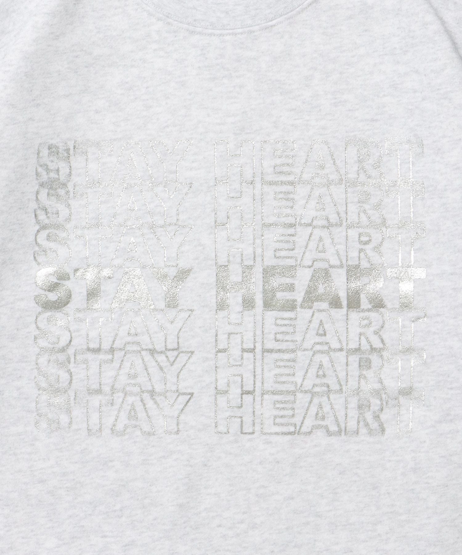 ヘビーウエイトぼかしメッセージロゴスウェット / 裏起毛 スウェット クルーネック プリント 柄80