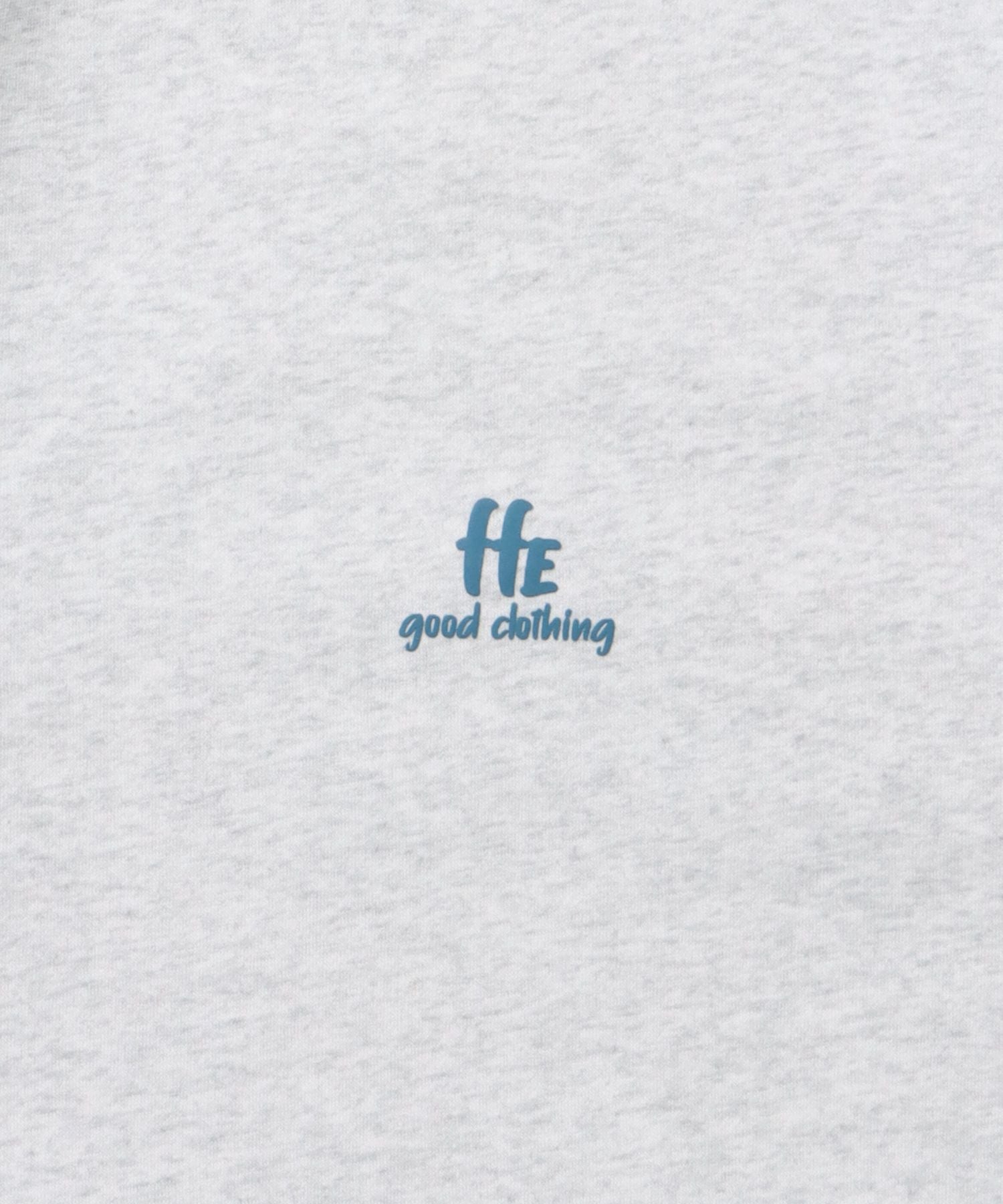 ヘビーウエイト手書き風ロゴスウェット / 裏起毛 スウェット クルーネック ワンポイント プリント アッシュグレー