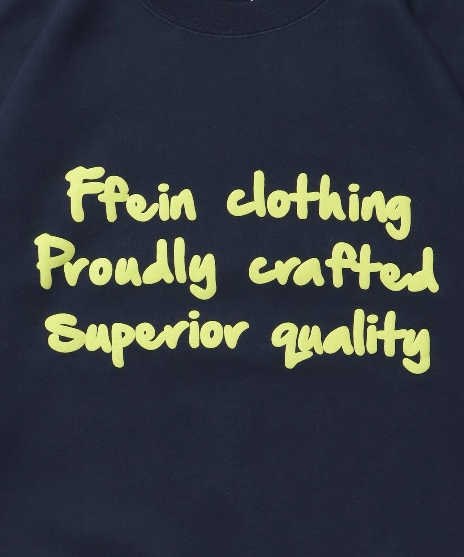 ヘビーウエイト手書き風ロゴスウェット / 裏起毛 スウェット クルーネック ワンポイント プリント ネイビー