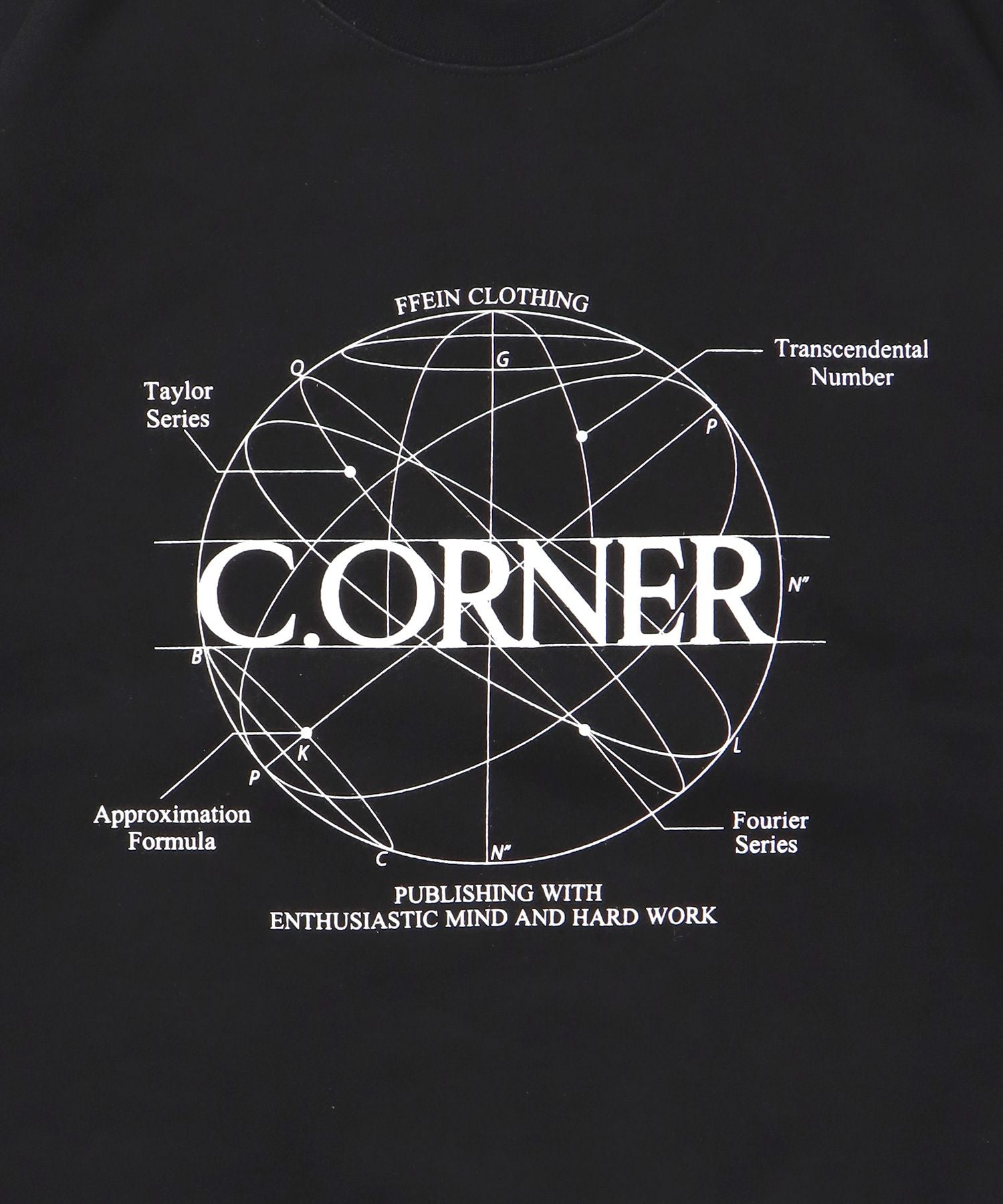 ヘビーウエイトサークルロゴスウェット / 裏起毛 スウェット クルーネック ワンポイント プリント ブラック