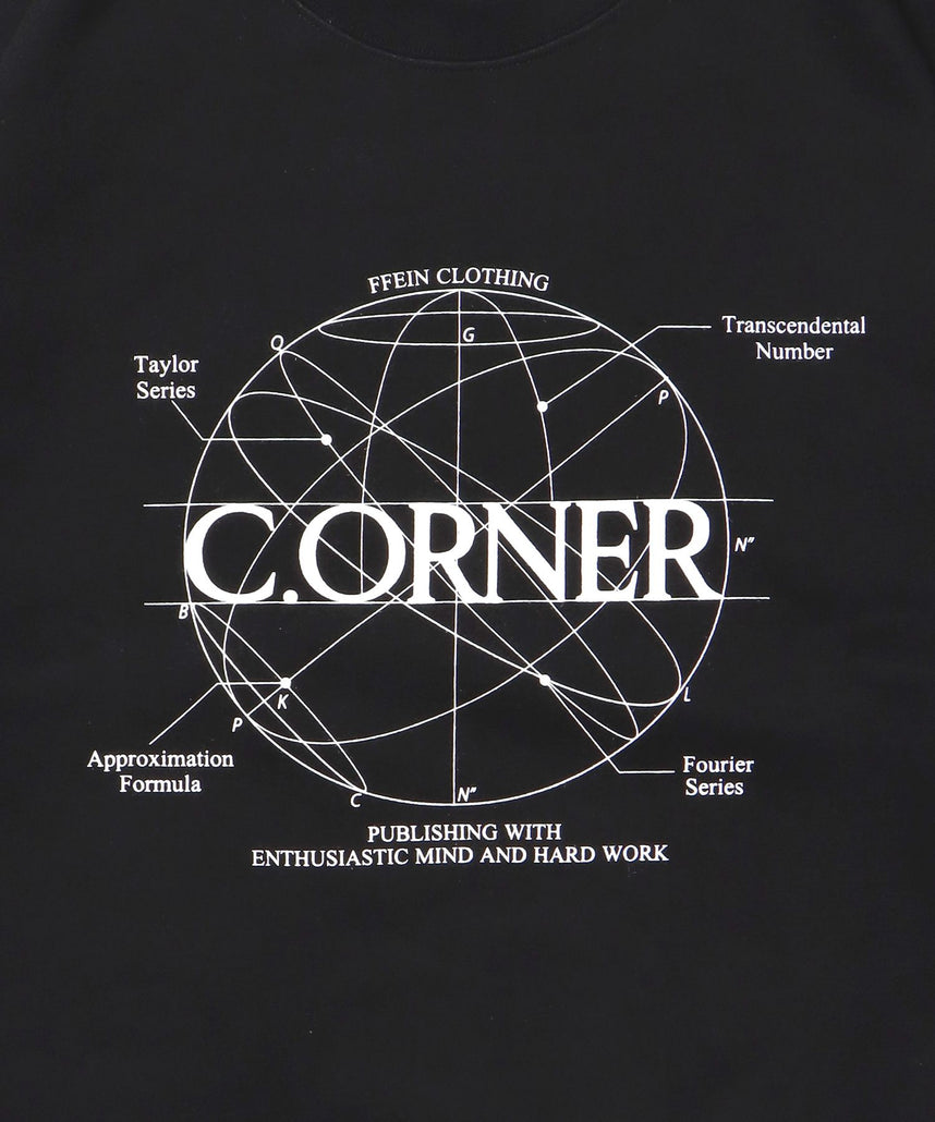 ヘビーウエイトサークルロゴスウェット / 裏起毛 スウェット クルーネック ワンポイント プリント ブラック