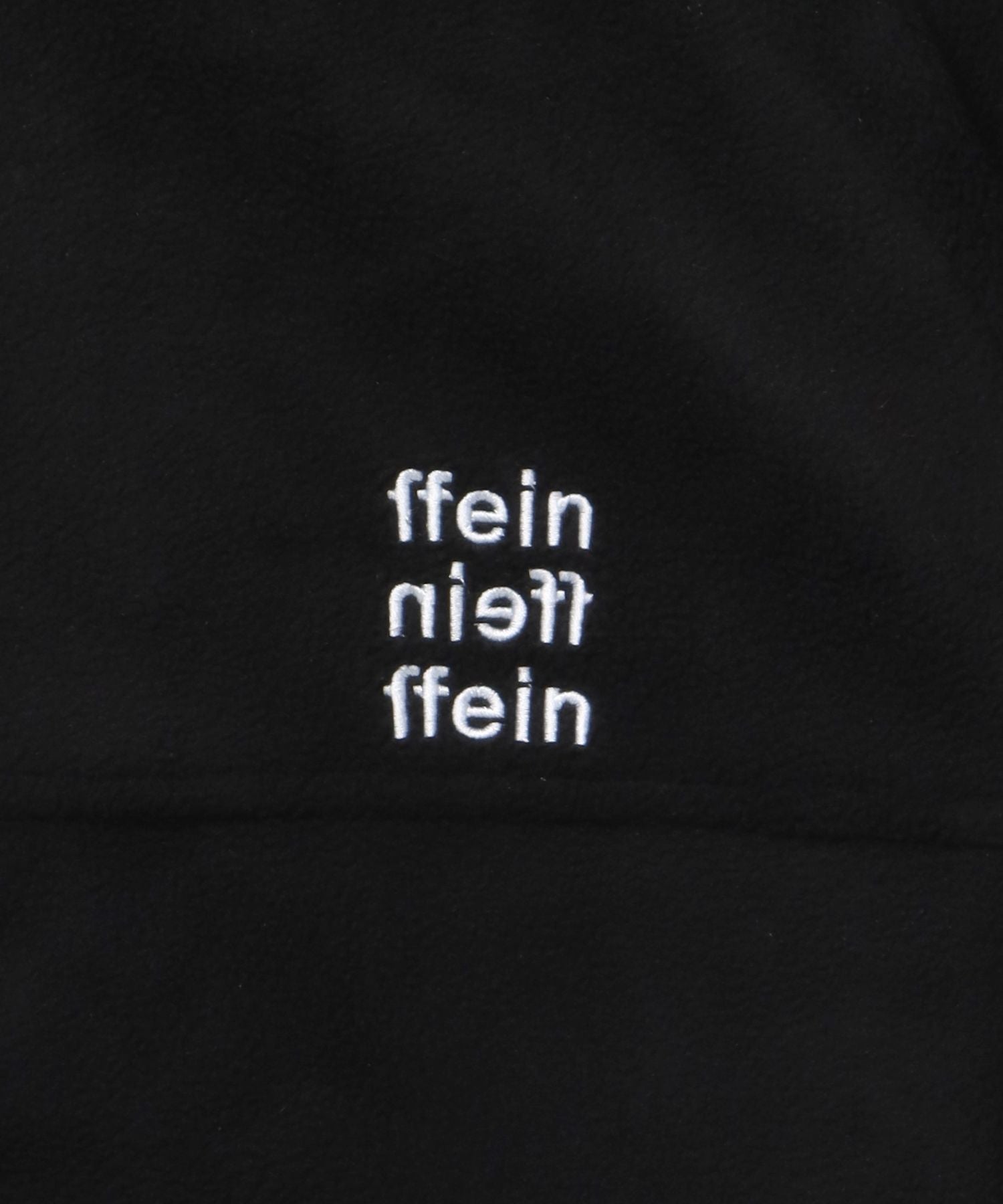 リバーシブルナイロンジャケット / 2WAY リバーシブル ジャケット ナイロン フリース 刺繍 ドローコード ブラック