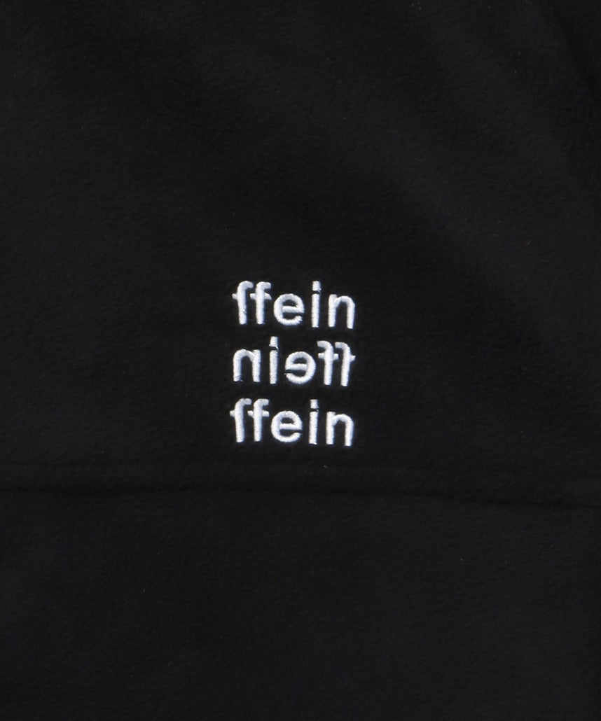 リバーシブルナイロンジャケット / 2WAY リバーシブル ジャケット ナイロン フリース 刺繍 ドローコード ブラック