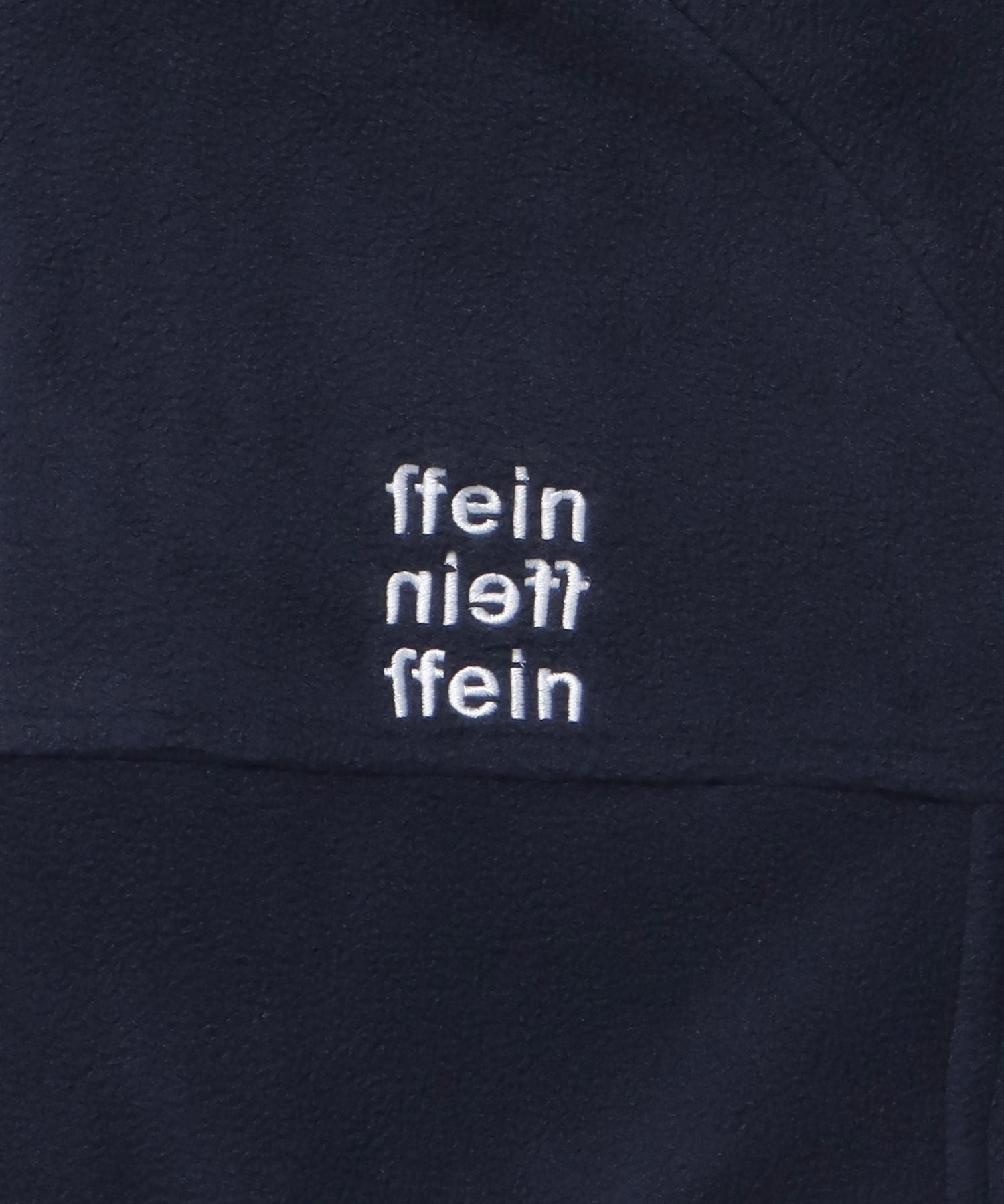 リバーシブルナイロンジャケット / 2WAY リバーシブル ジャケット ナイロン フリース 刺繍 ドローコード ネイビー