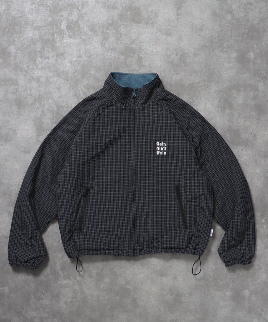 【FFEIN(フェイン)】リバーシブルナイロンジャケット / 2WAY リバーシブル ジャケット ナイロン フリース 刺繍 ドローコード 柄80