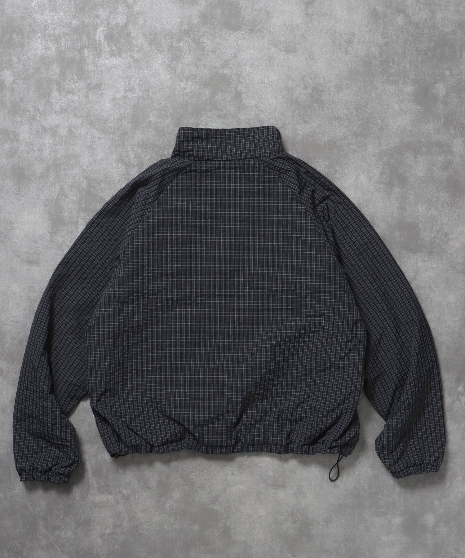 リバーシブルナイロンジャケット / 2WAY リバーシブル ジャケット ナイロン フリース 刺繍 ドローコード 柄80