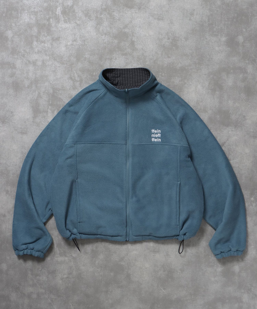 【FFEIN(フェイン)】リバーシブルナイロンジャケット / 2WAY リバーシブル ジャケット ナイロン フリース 刺繍 ドローコード 柄80