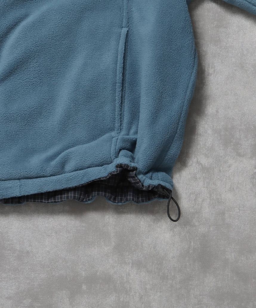 リバーシブルナイロンジャケット / 2WAY リバーシブル ジャケット ナイロン フリース 刺繍 ドローコード 柄80