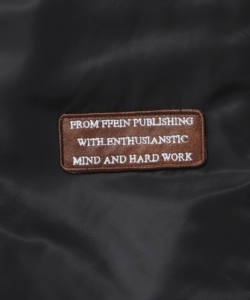 レザーパッチMA-1加工 / MA-1 ジャケット レザーパッチ ミリタリー ブラック