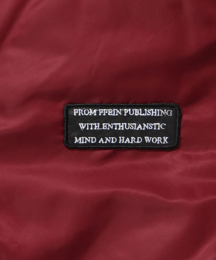 レザーパッチMA-1加工 / MA-1 ジャケット レザーパッチ ミリタリー ワイン