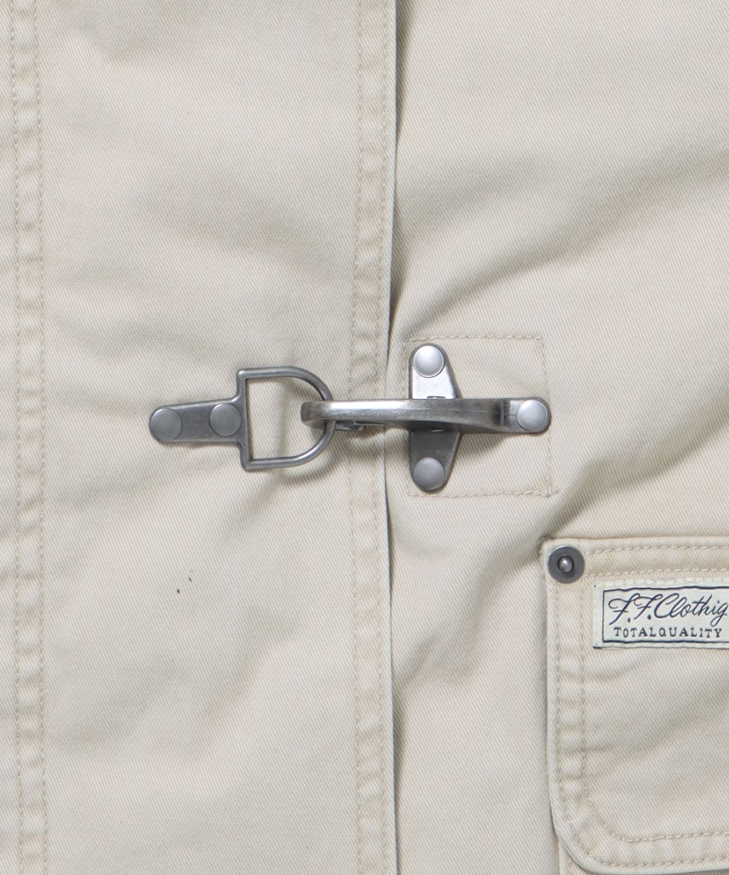 短丈ファイヤーマンジャケット / ジャケット キルト コーデュロイ 短丈 カジュアル 中綿 アイボリー