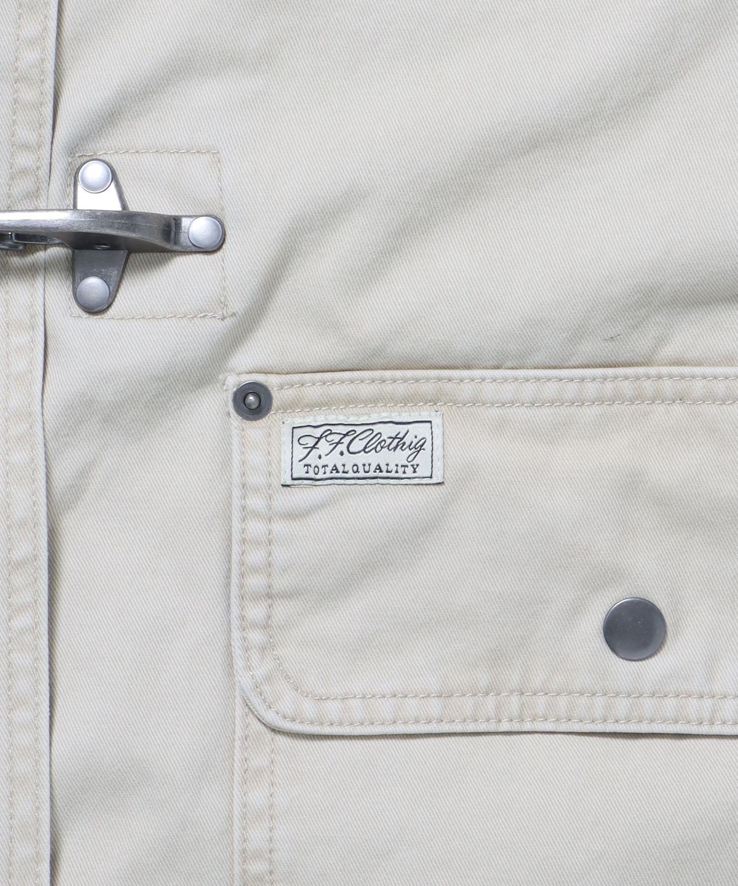 短丈ファイヤーマンジャケット / ジャケット キルト コーデュロイ 短丈 カジュアル 中綿 アイボリー