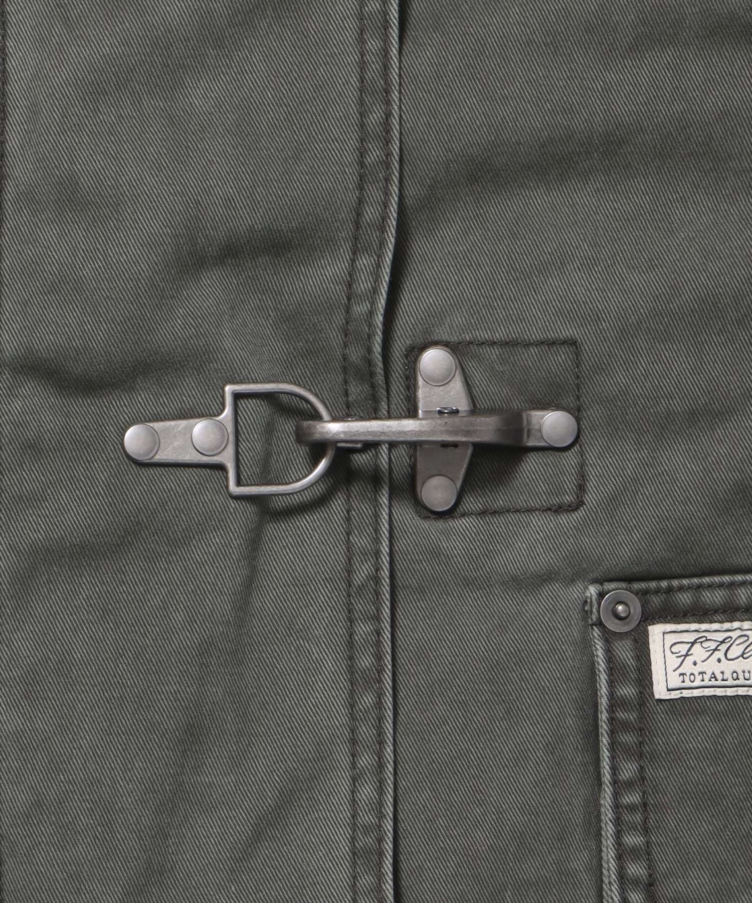 短丈ファイヤーマンジャケット / ジャケット キルト コーデュロイ 短丈 カジュアル 中綿 カーキ