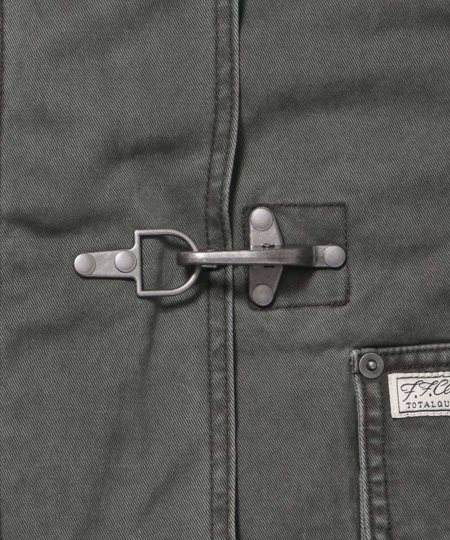 短丈ファイヤーマンジャケット / ジャケット キルト コーデュロイ 短丈 カジュアル 中綿 カーキ