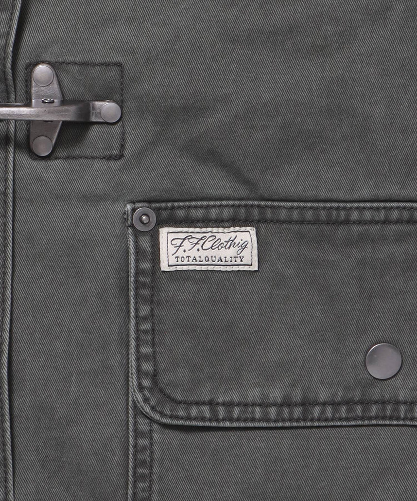 短丈ファイヤーマンジャケット / ジャケット キルト コーデュロイ 短丈 カジュアル 中綿 カーキ