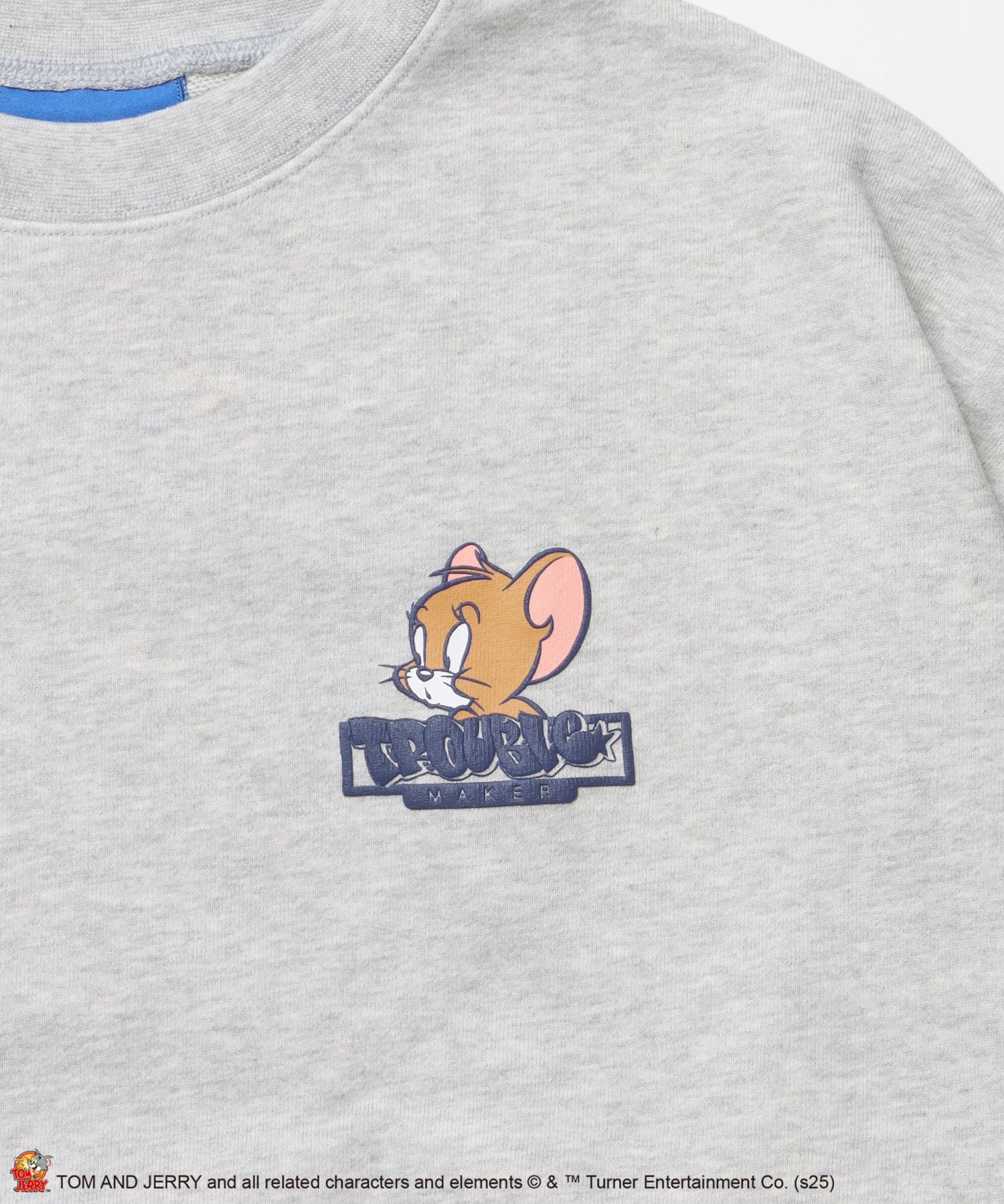 TJ GRAFFITI C/N SWEAT オーバーサイズ プリント ビッグシルエット 裏起毛 長袖 クルーネック アッシュグレー