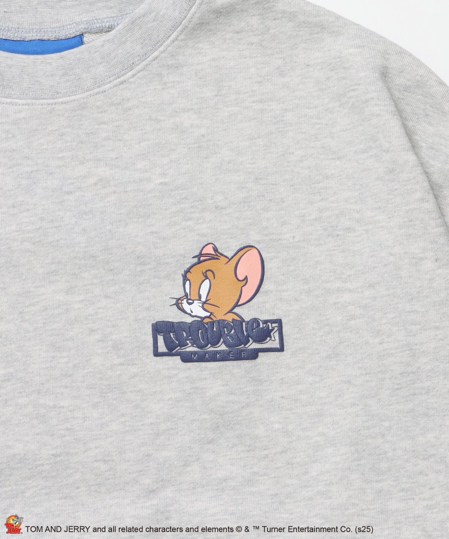 TJ GRAFFITI C/N SWEAT オーバーサイズ プリント ビッグシルエット 裏起毛 長袖 クルーネック アッシュグレー