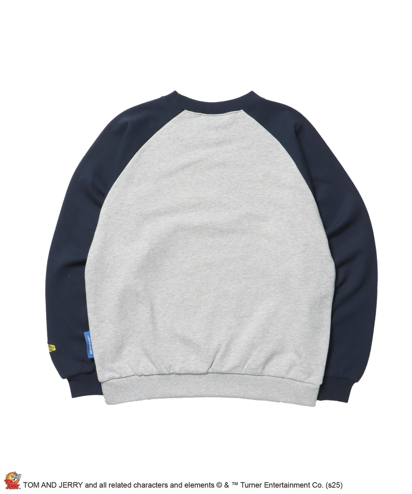 TJ CAR CHASE RAGLAN SWEAT / ラグラン バイカラー 刺繍 クルーネック 長袖 裏起毛 ネイビー