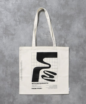 グラフィックプリントトートバッグ / 11.5オンス コットンキャンバス トート ホワイト