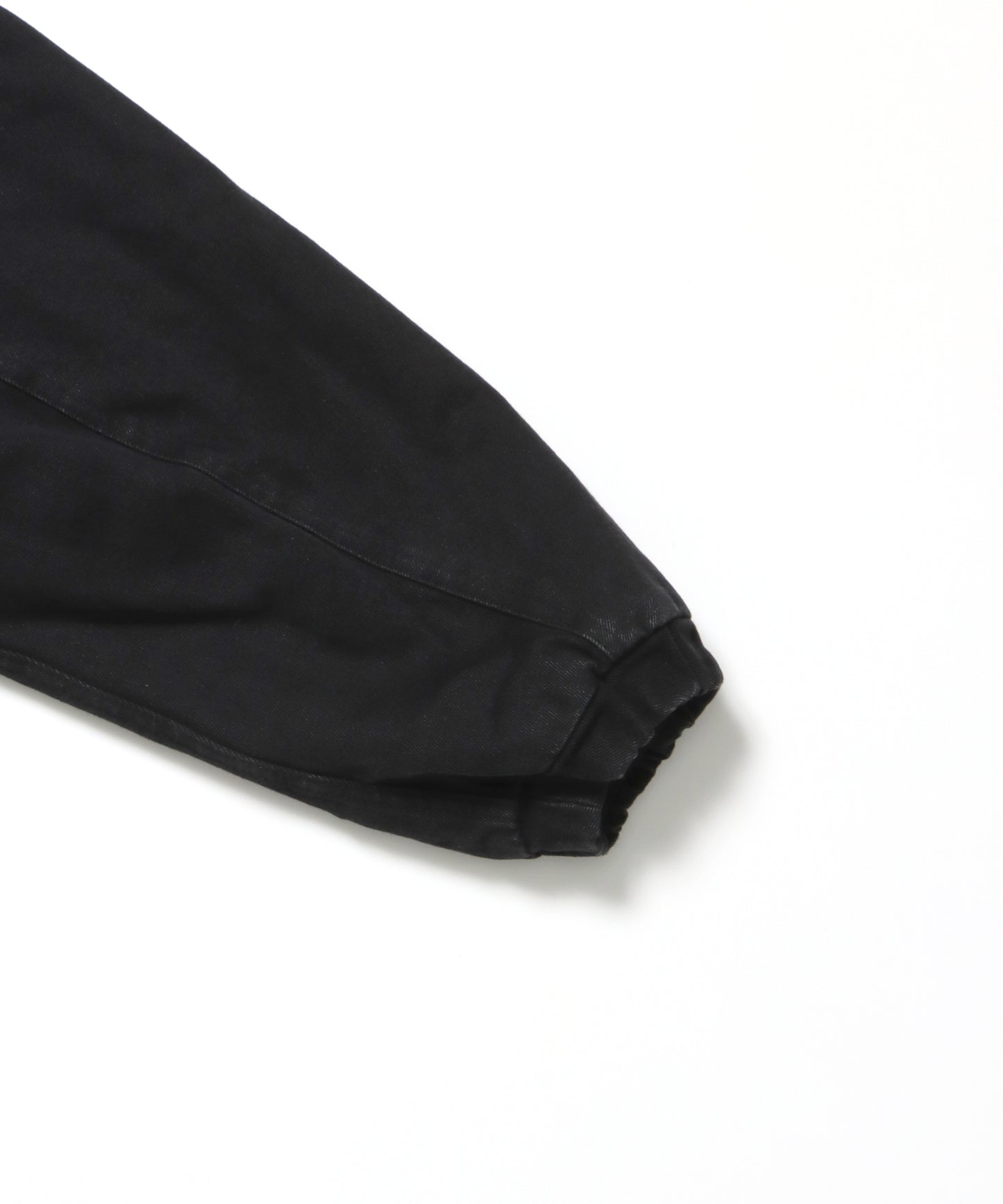 WORKERS PARKA / ジップパーカー フーディ 中綿 キルト ワークジャケット ダブルジップ ブラック