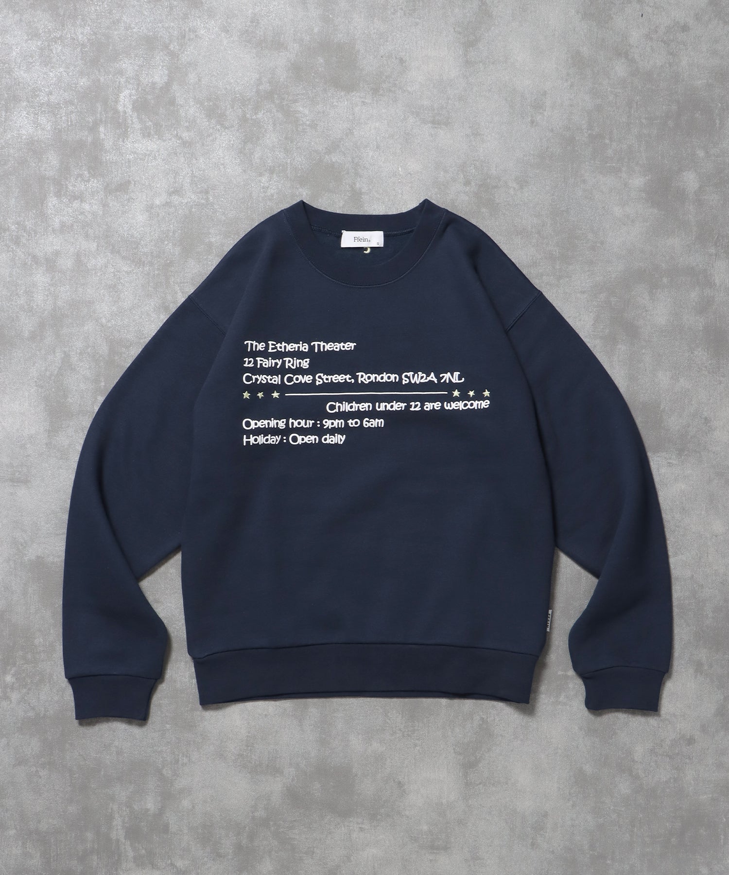 ヘビーウエイト企業ロゴスウェット / 裏起毛 スウェット カジュアル ストリート ネイビー