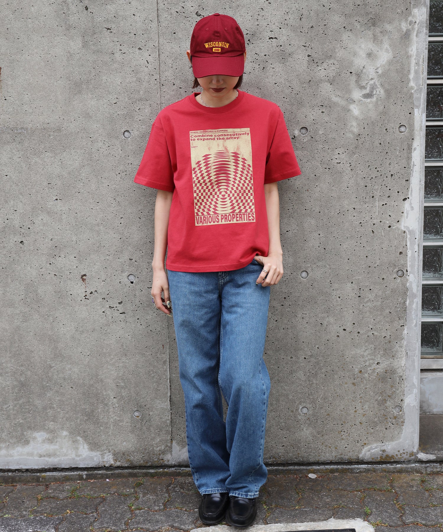 H163 Size:M レッド