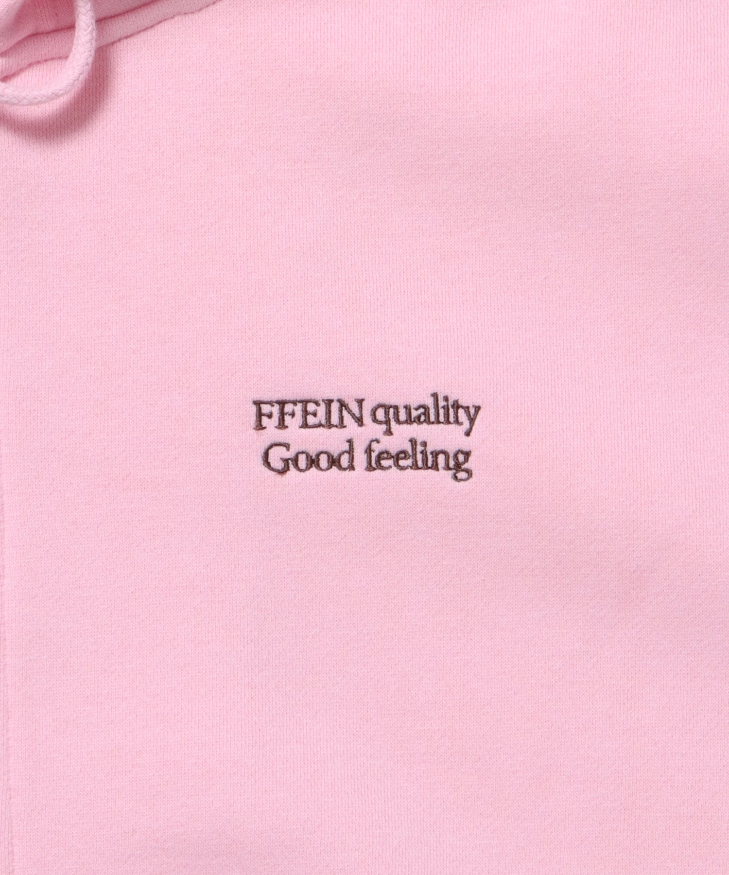 ヘビーウエイトワンポイントジップパーカー / パーカー ジップ ワンポイント ロゴ 裏起毛 フーディ ピンク