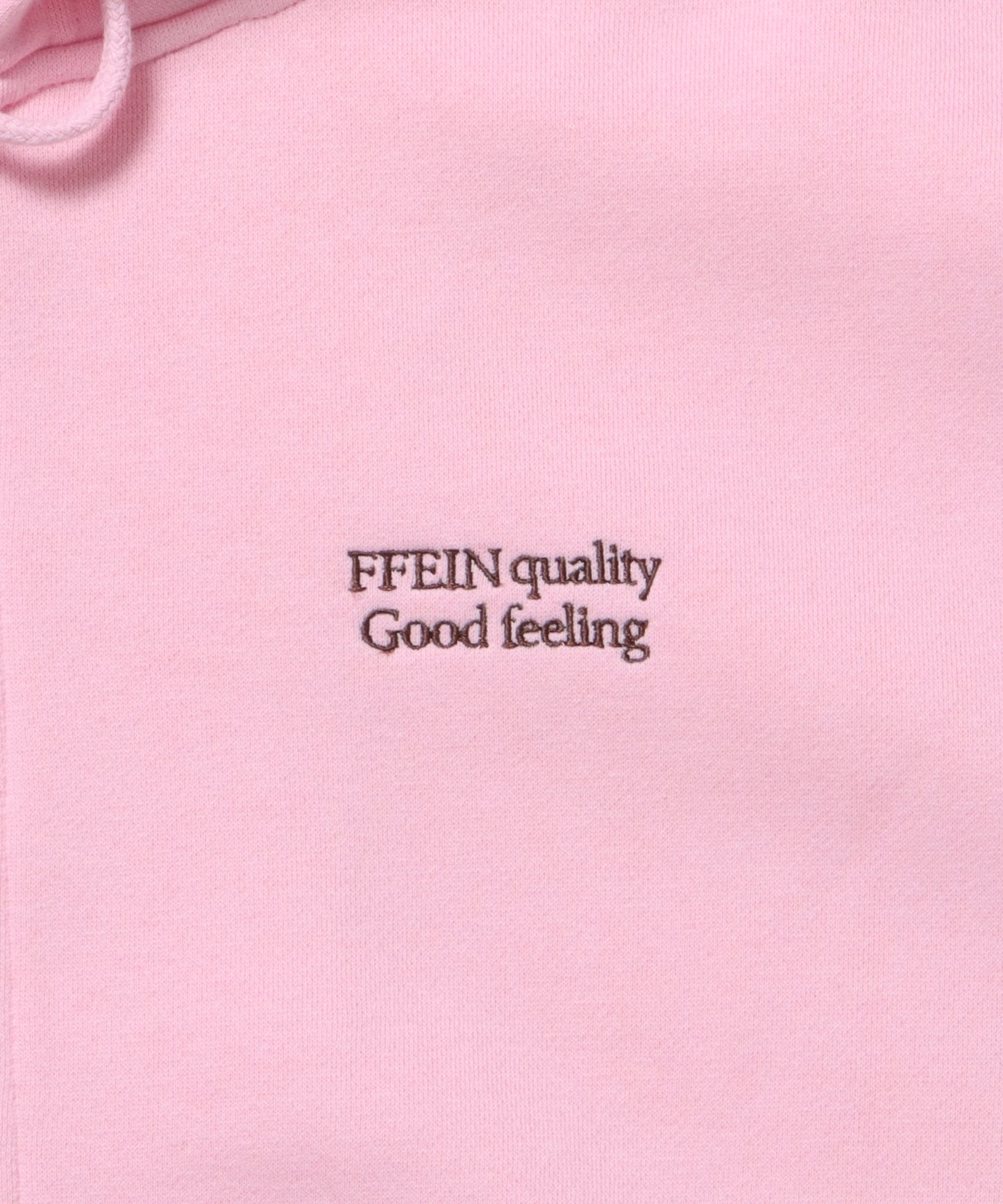 ヘビーウエイトワンポイントジップパーカー / パーカー ジップ ワンポイント ロゴ 裏起毛 フーディ ピンク