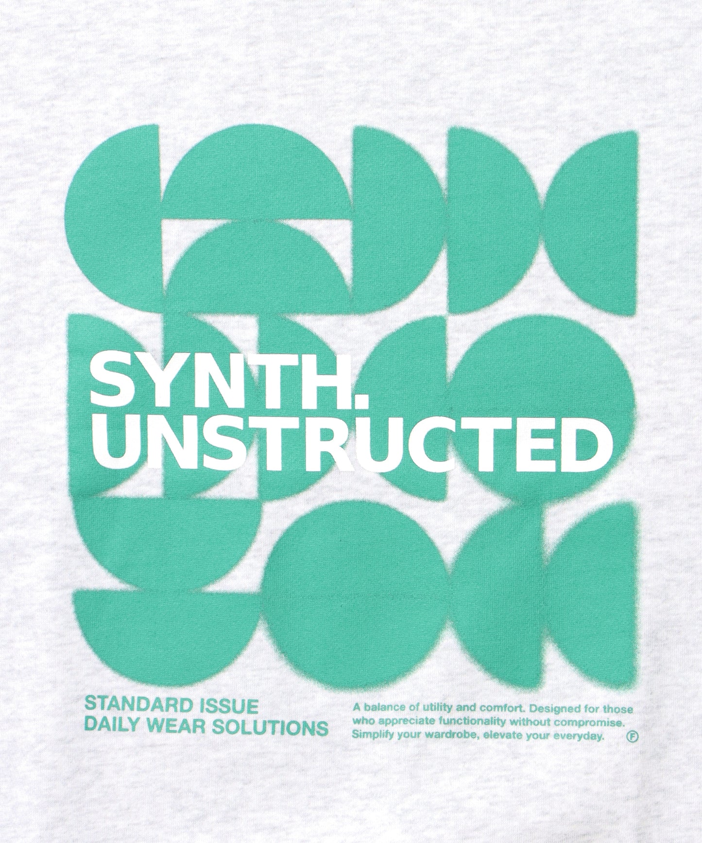 ヘビーウエイトぼかしアートスウェット / 裏起毛 スウェット クルーネック アート プリント アッシュグレー