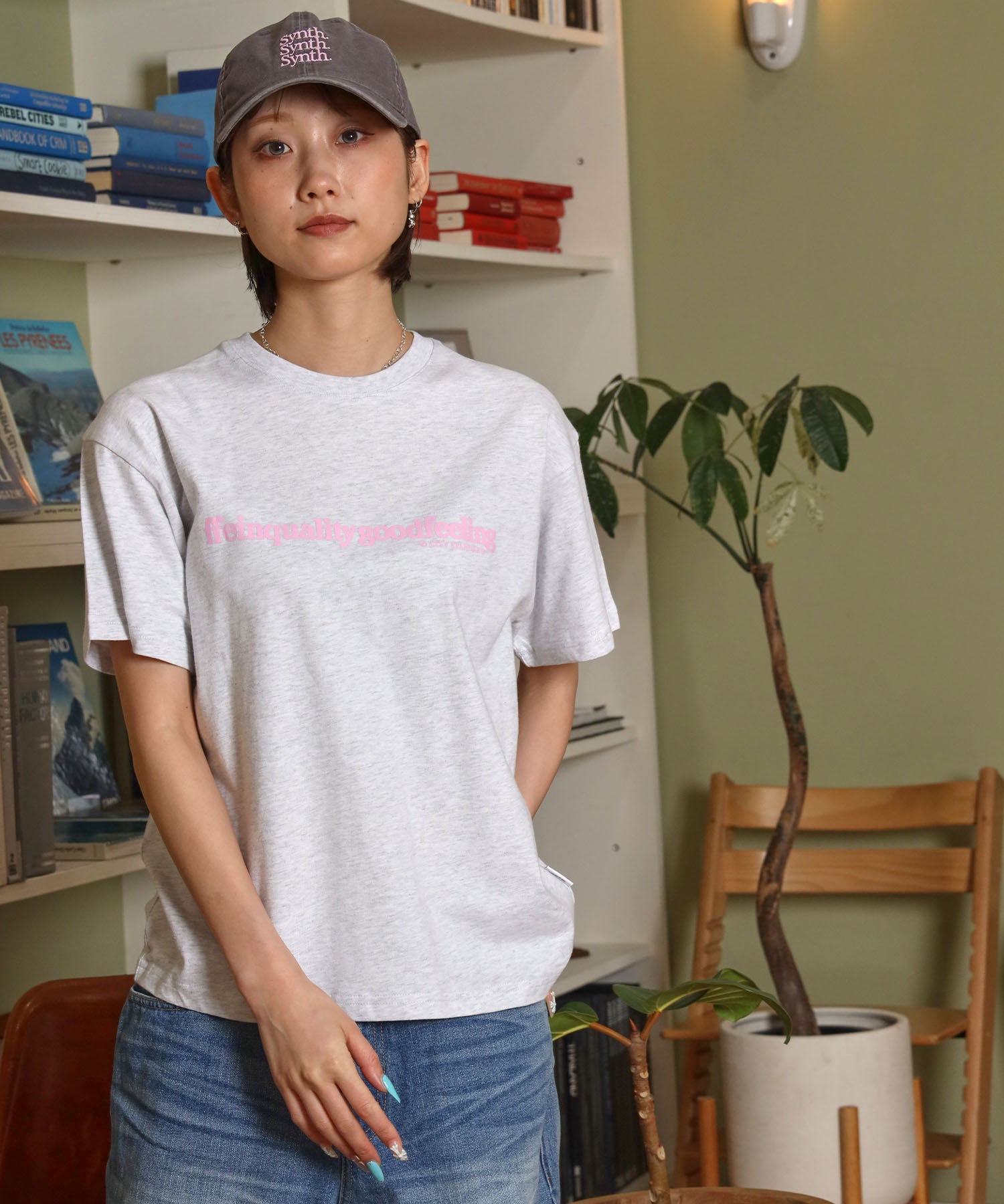 H163 Size:M アッシュグレー