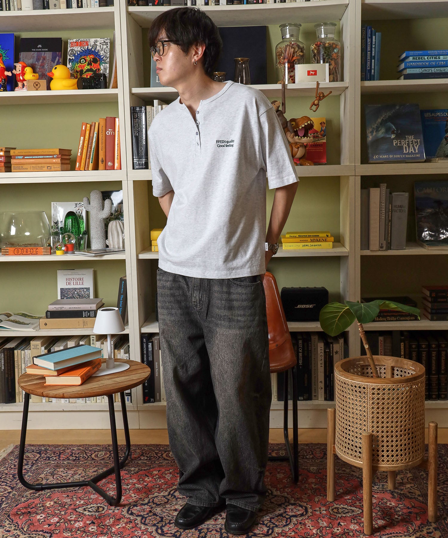 H178 Size:L アッシュグレー