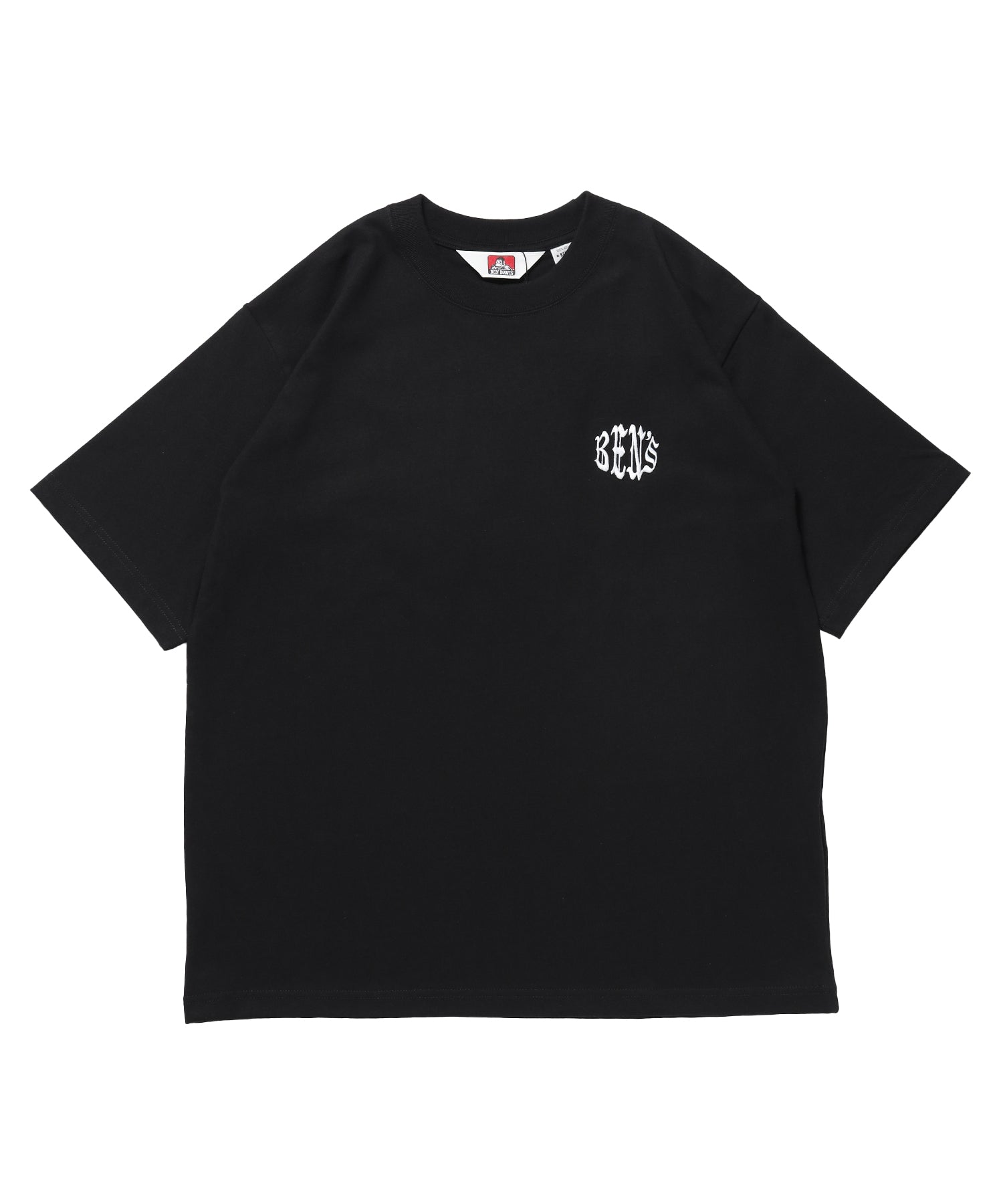 OLD CIRCLE TEE / Tシャツ 半袖 クルーネック 刺繍 ワンポイント ユニセックス オーバーサイズ ブラック