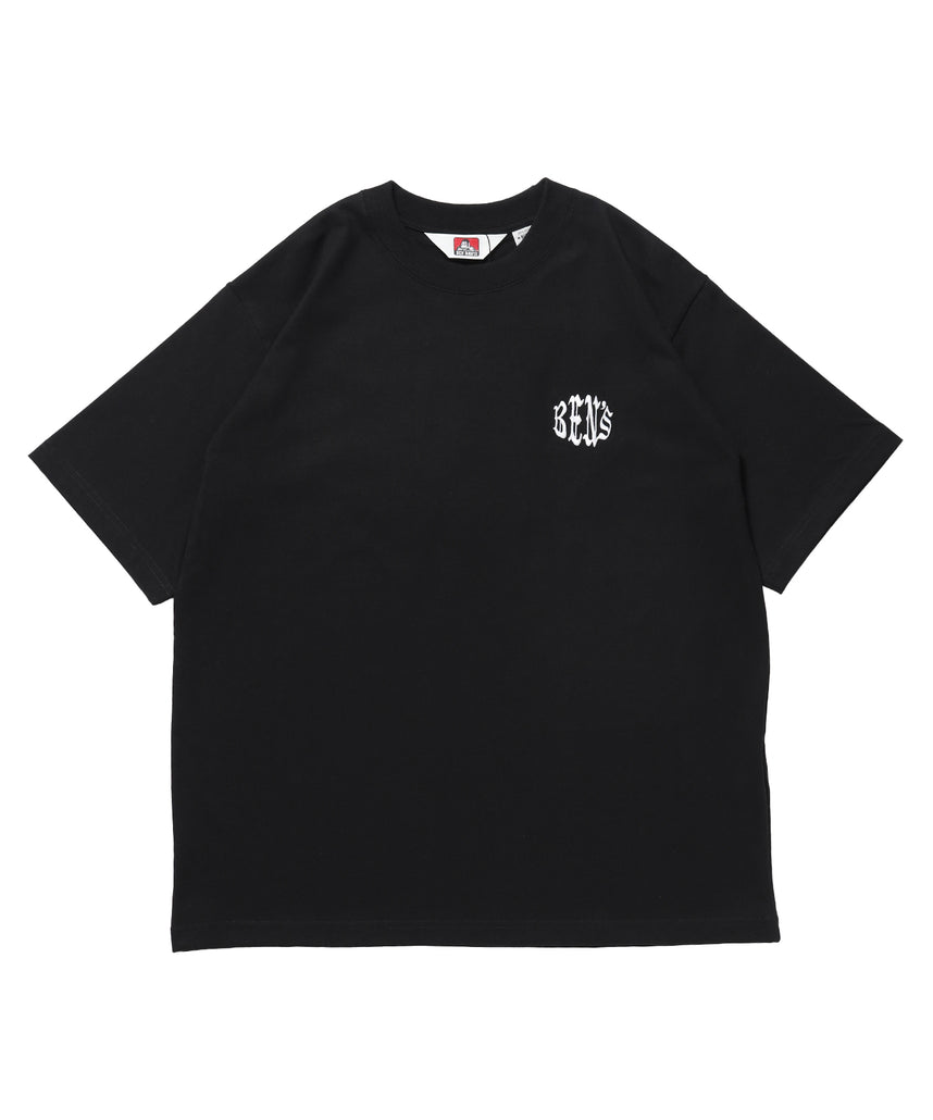 OLD CIRCLE TEE / Tシャツ 半袖 クルーネック 刺繍 ワンポイント ユニセックス オーバーサイズ ブラック