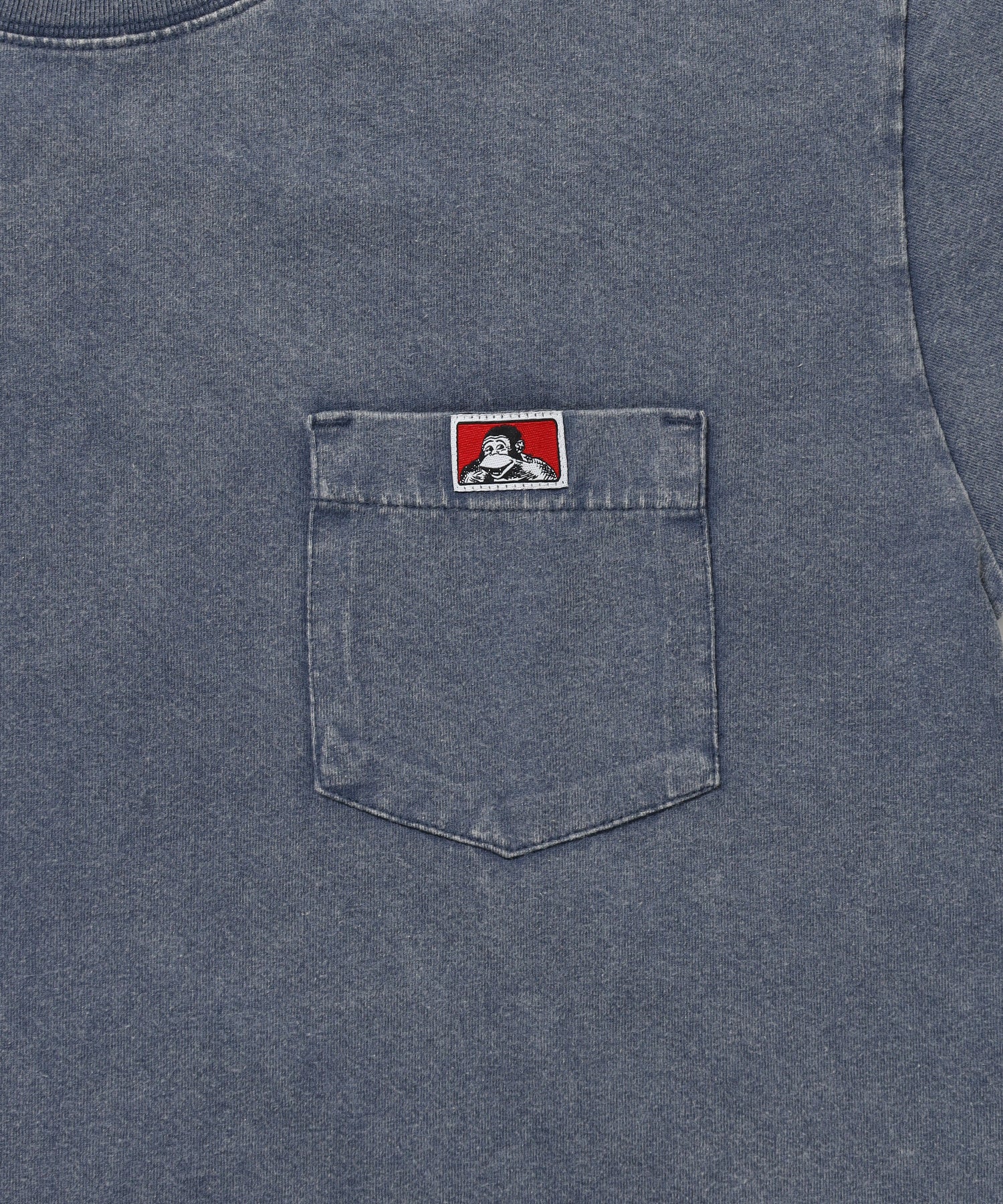 VNTG POCKET TEE / Tシャツ 半袖 クルーネック 加工 ワンポイント ユニセックス ポケット ネイビー