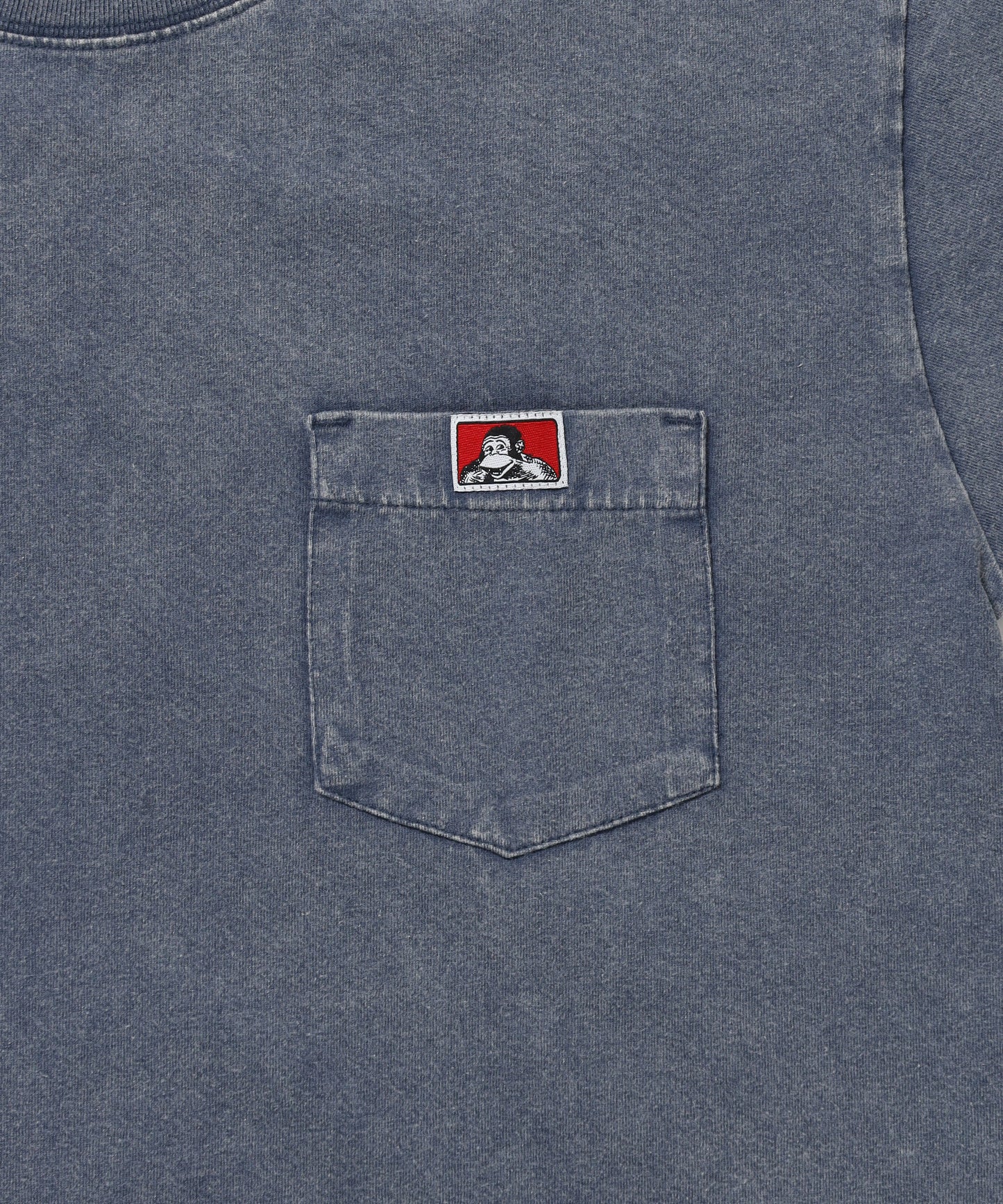 VNTG POCKET TEE / Tシャツ 半袖 クルーネック 加工 ワンポイント ユニセックス ポケット ネイビー