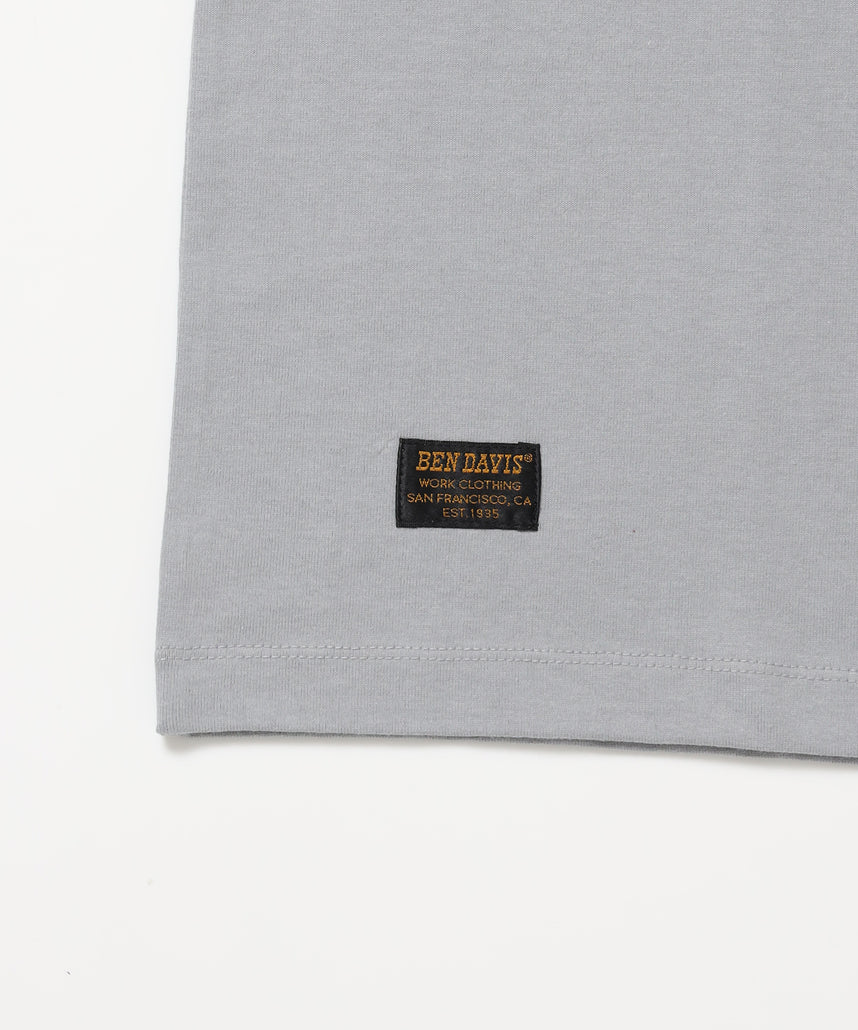 SOUVENIR EMB TEE / オーバーサイズ 半袖 クルーネック 刺繍 プリント ユニセックス ドロップショルダー ホワイト