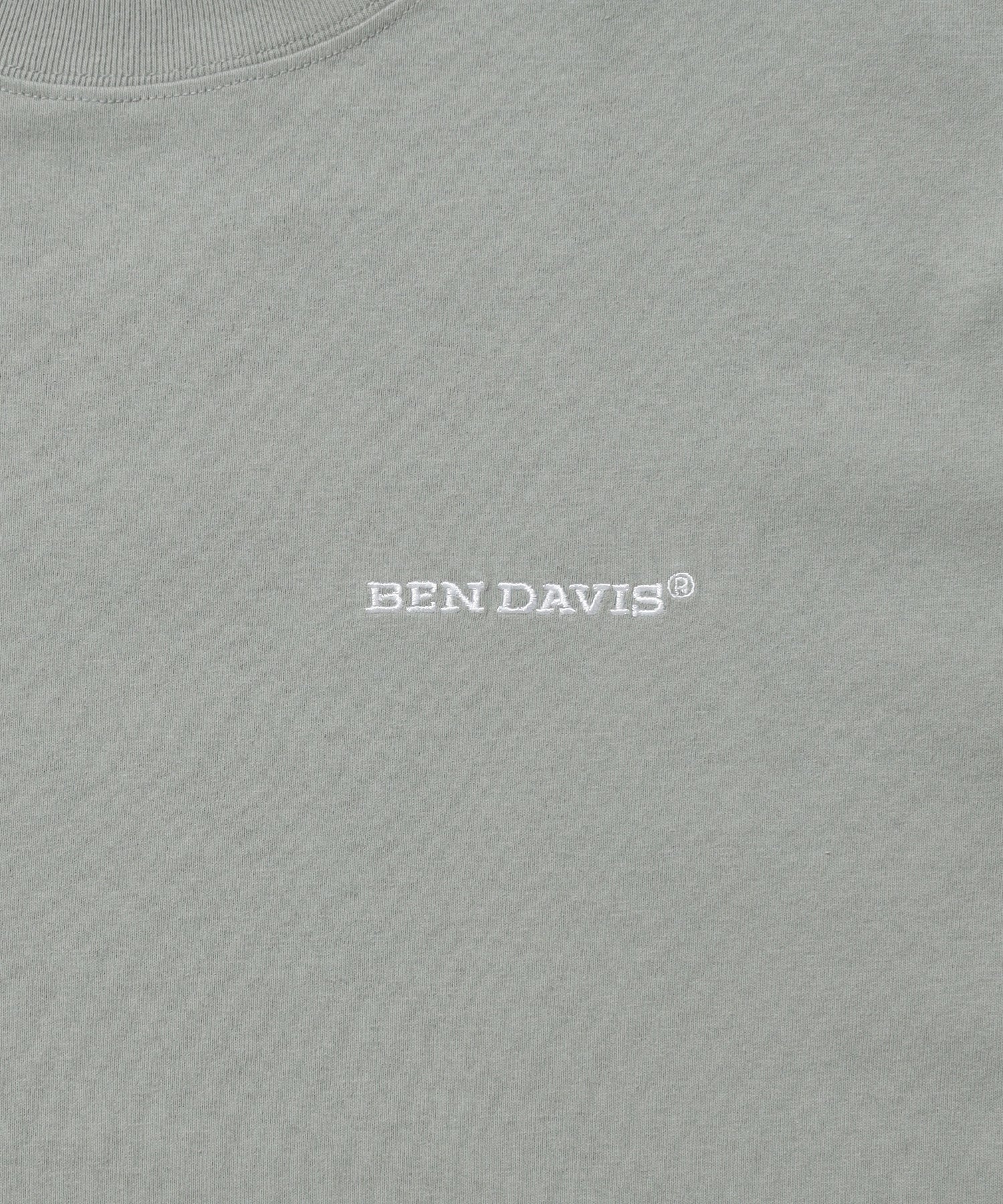 LABELS TEE / Tシャツ 半袖 クルーネック 刺繍 ワンポイント プリント ユニセックス オーバーサイズ グリーン