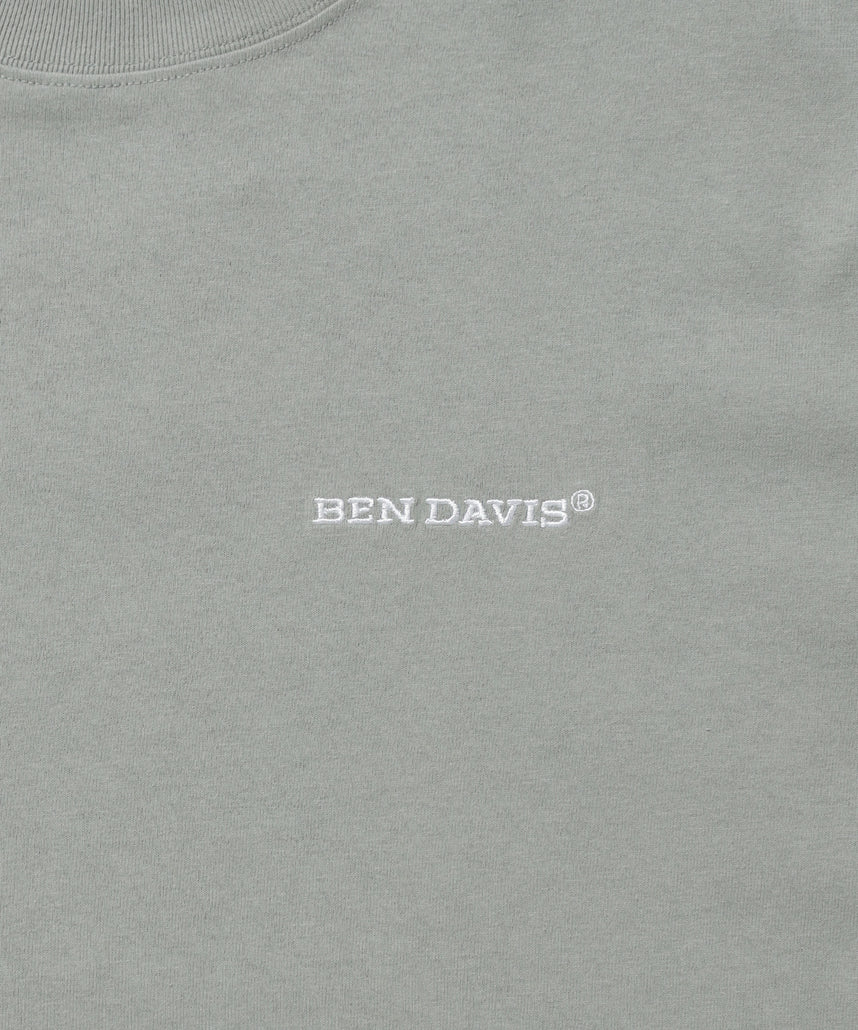 LABELS TEE / Tシャツ 半袖 クルーネック 刺繍 ワンポイント プリント ユニセックス オーバーサイズ グリーン
