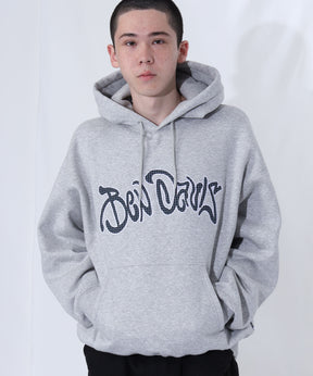 Design Pullover P/K / プルパーカー フード デザイン 裏起毛 ユニセックス グレー