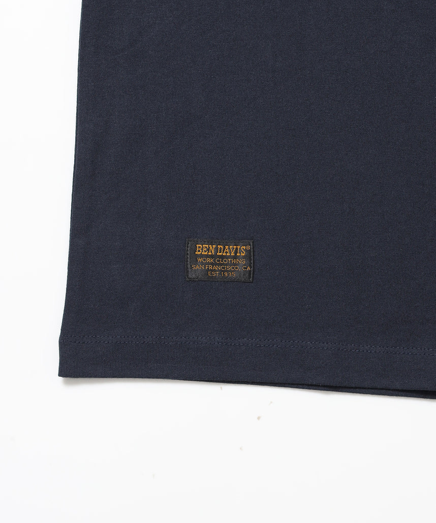 LOWRIDE EMB TEE / 半袖 クルーネック 刺繍 ワンポイント ユニセックス 定番 オールシーズン ネイビー