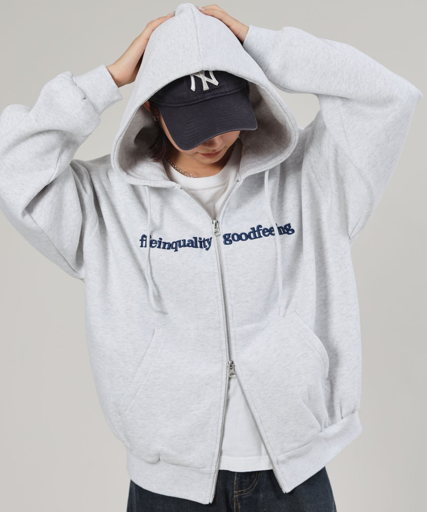 モデル:H163 Size : M アッシュグレー