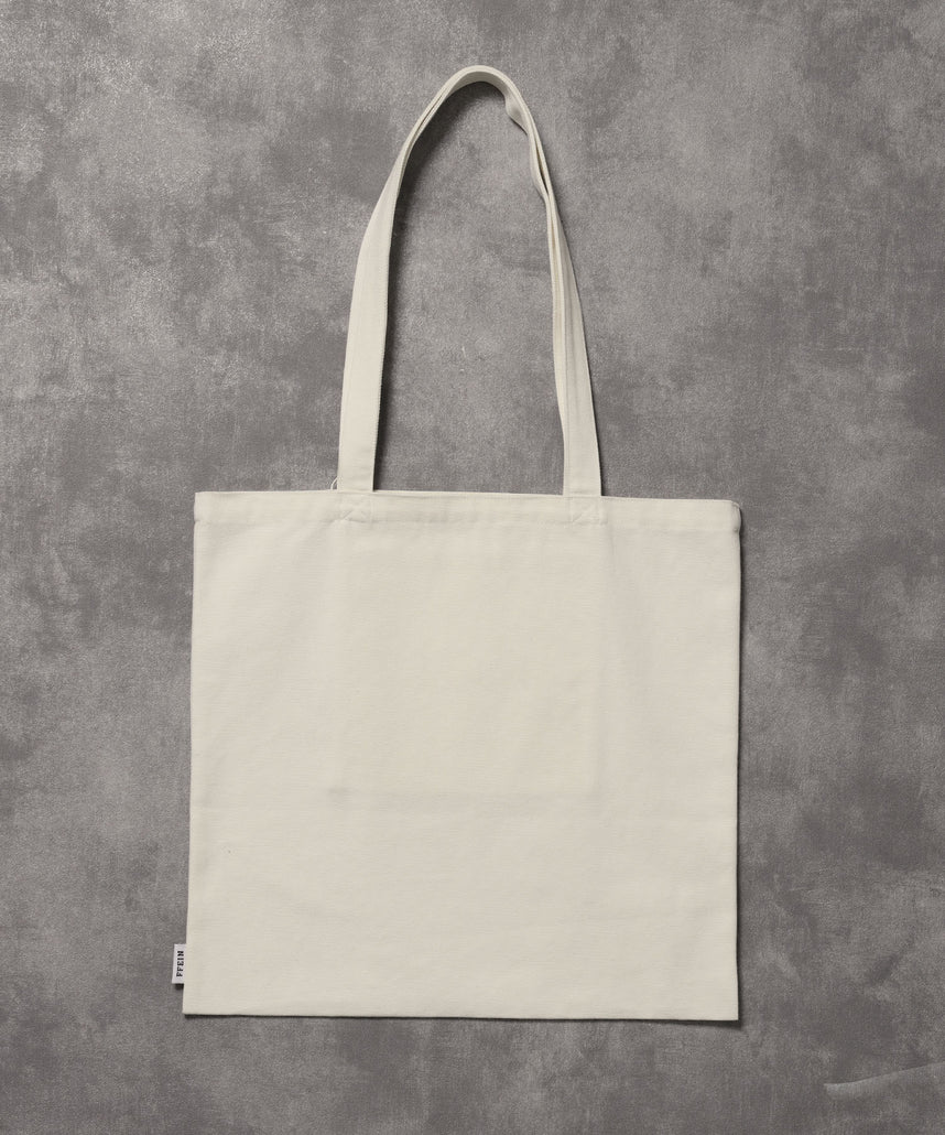 【FFEIN(フェイン)】グラフィックプリントトートバッグ / 11.5オンス コットンキャンバス トート ホワイト