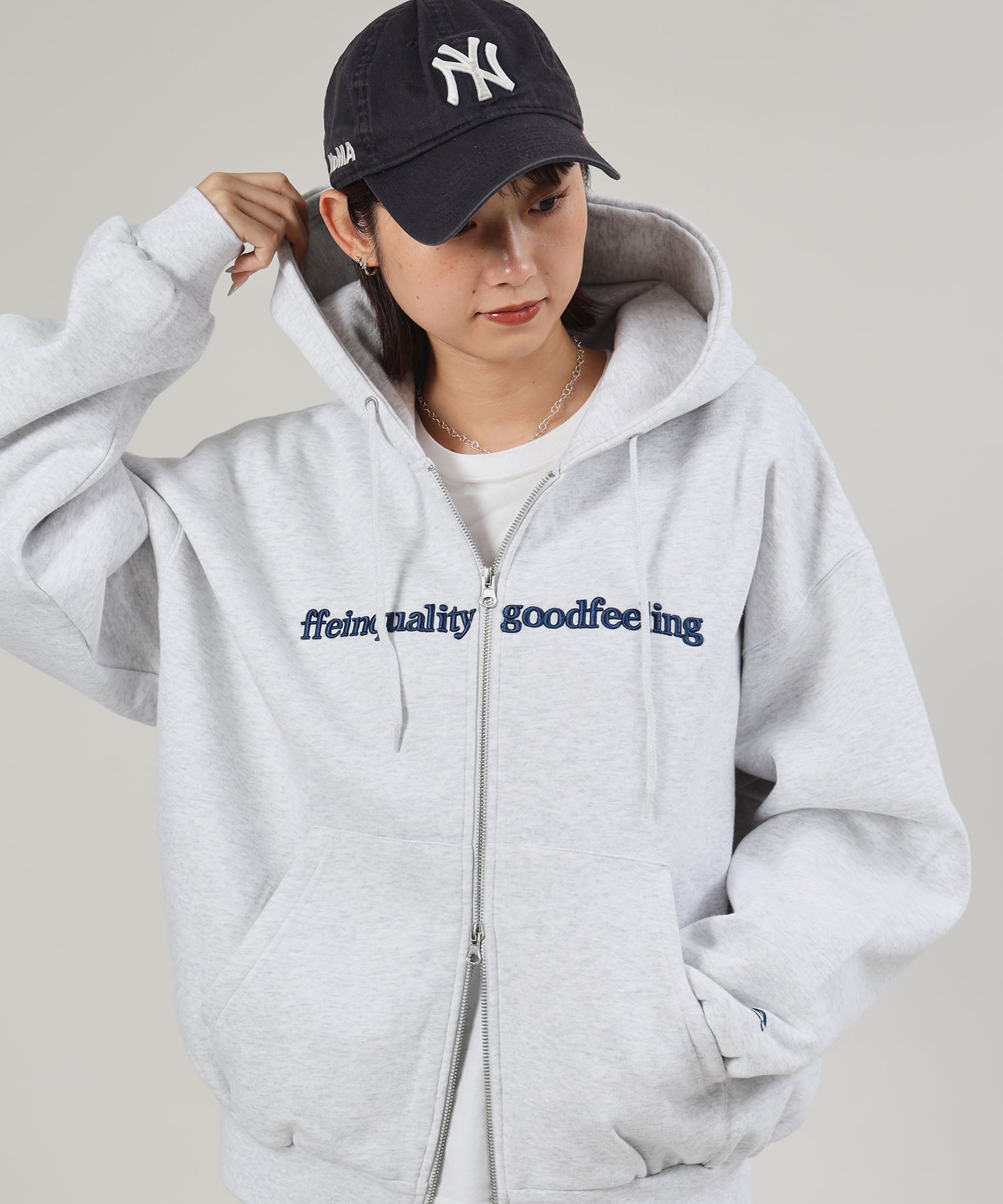 モデル:H163 Size : M アッシュグレー