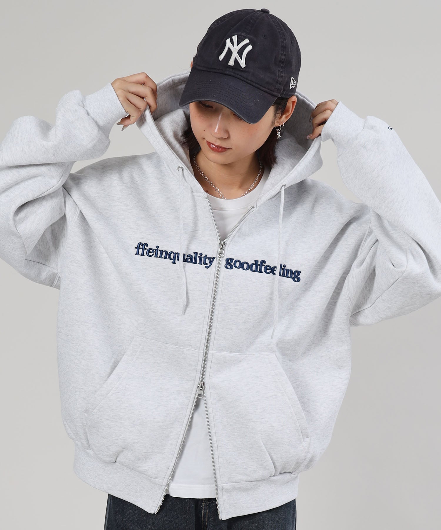 モデル:H163 Size : M アッシュグレー