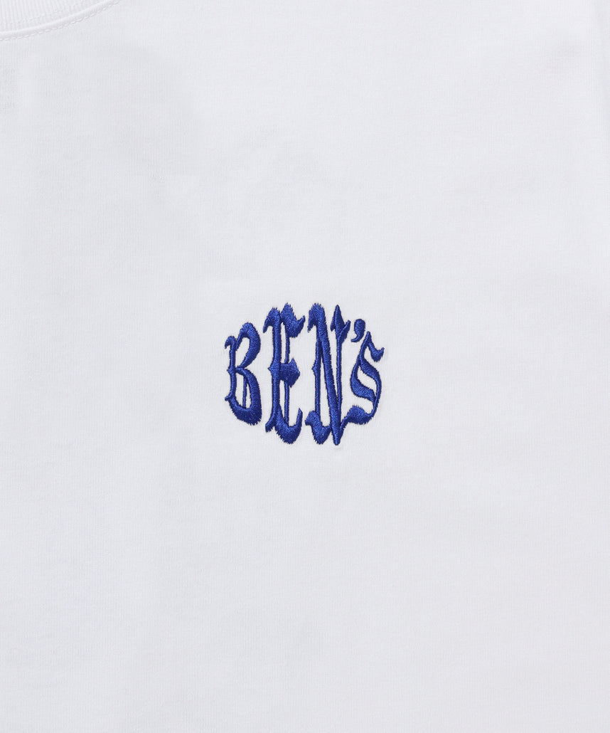 OLD CIRCLE TEE / Tシャツ 半袖 クルーネック 刺繍 ワンポイント ユニセックス オーバーサイズ ホワイト