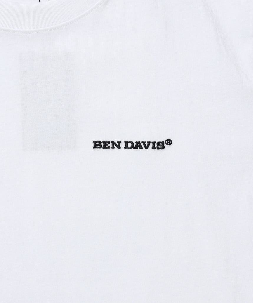 LABELS TEE / Tシャツ 半袖 クルーネック 刺繍 ワンポイント プリント ユニセックス オーバーサイズ ホワイト