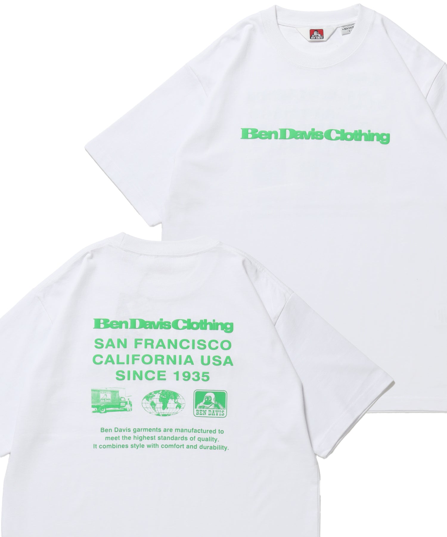 COLOR LOGO TEE / Tシャツ 半袖 クルーネック プリント ワンポイント ユニセックス オーバーサイズ ホワイト