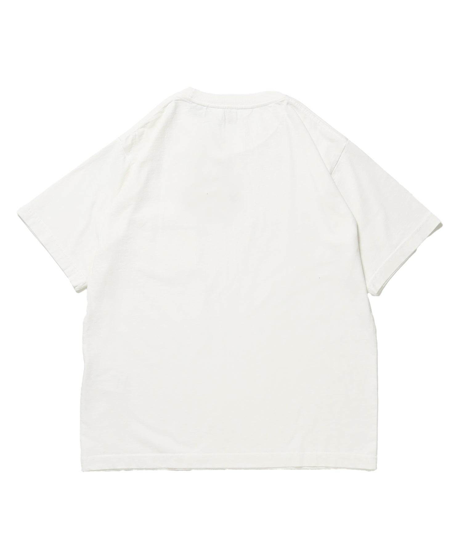 VNTG POCKET TEE / Tシャツ 半袖 クルーネック 加工 ワンポイント ユニセックス ポケット オフホワイト