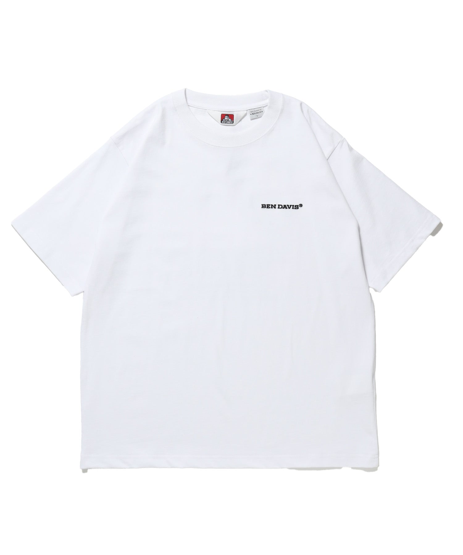 LABELS TEE / Tシャツ 半袖 クルーネック 刺繍 ワンポイント プリント ユニセックス オーバーサイズ ホワイト